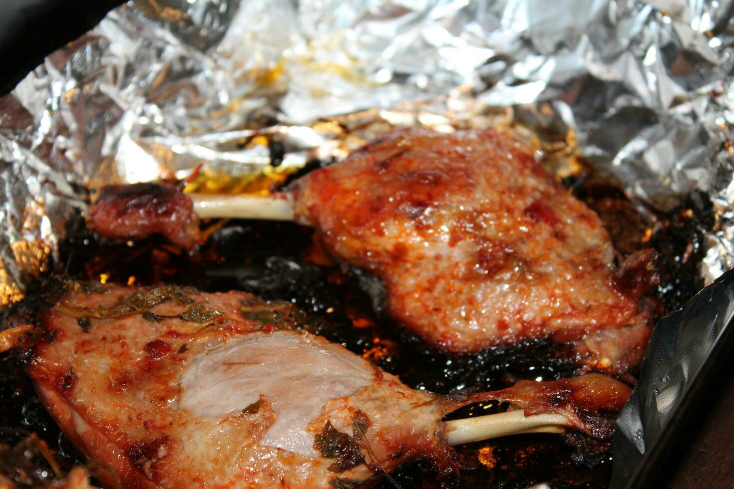Baked duck legs in the oven 24733085 Stock Photo at Vecteezy