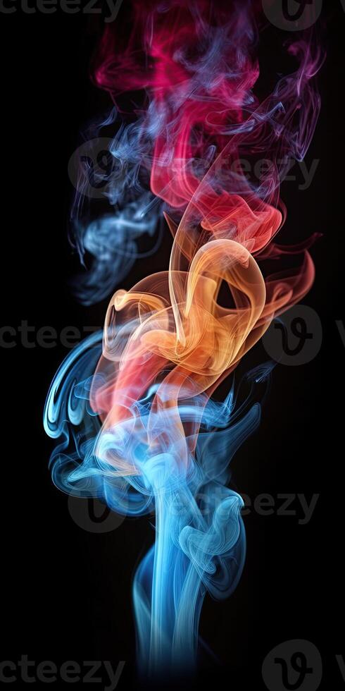 Coloured smoke phone wallpaper photo