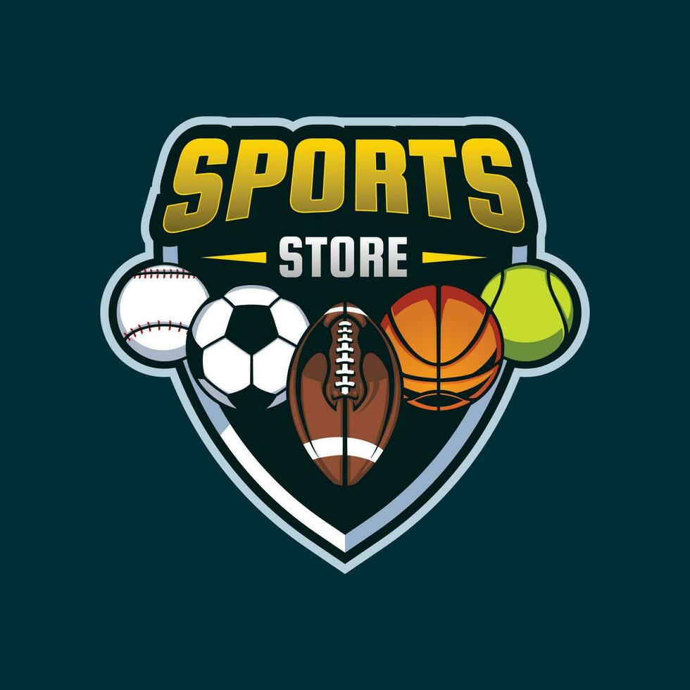 Deportes Tienda logo modelo vector