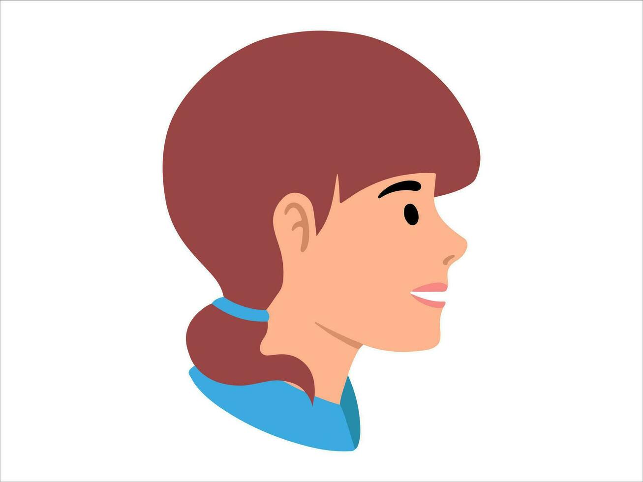 Female Character icon avatar illustration vector