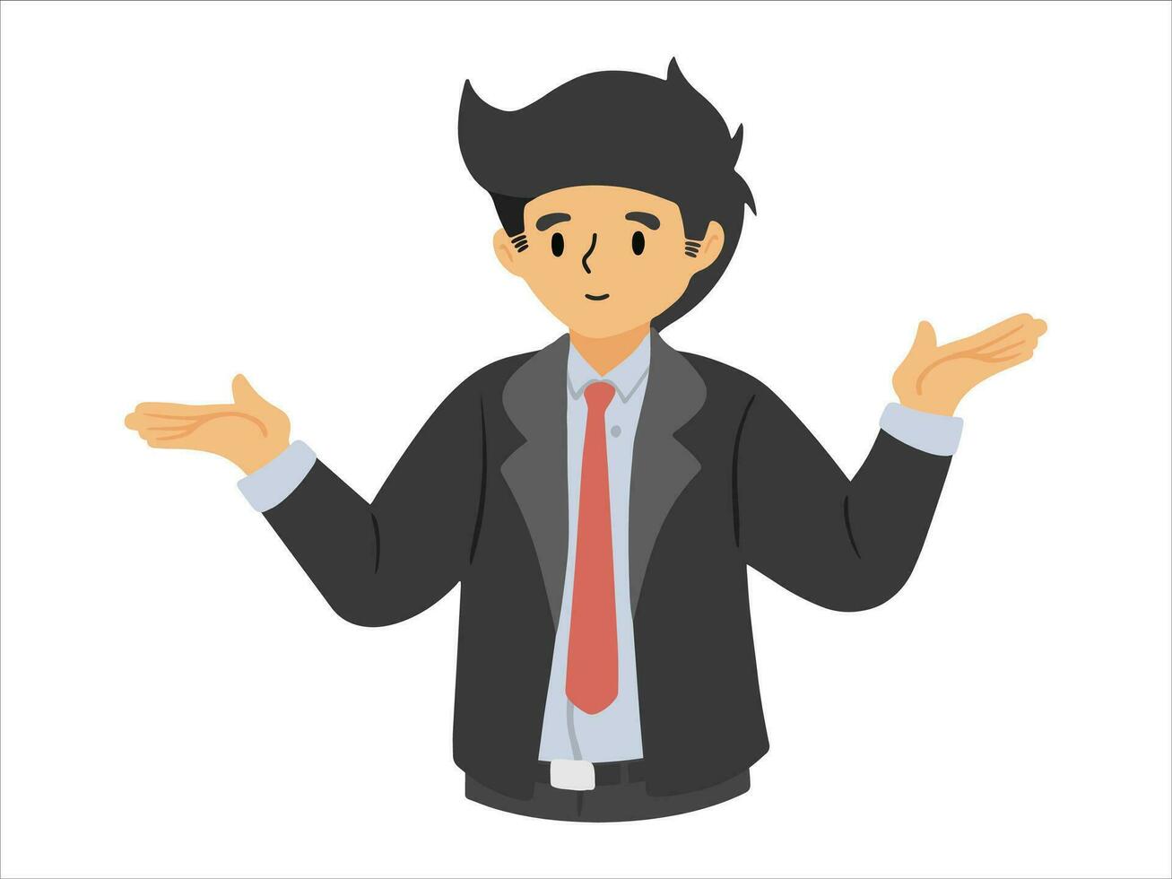 Character People Illustration for presentation vector