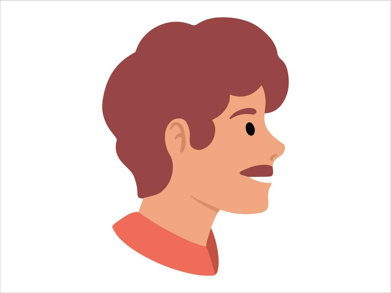Character People boy icon avatar illustration vector