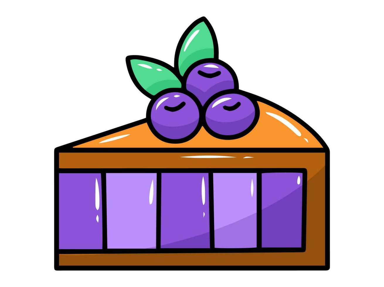 Hand drawn Delicious Cake Illustration vector