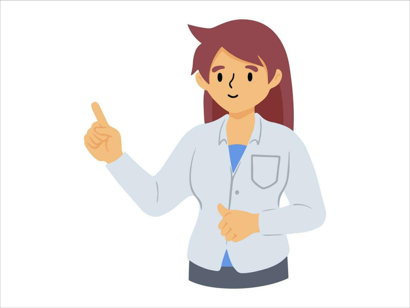 People Lecturer character wearing uniform vector