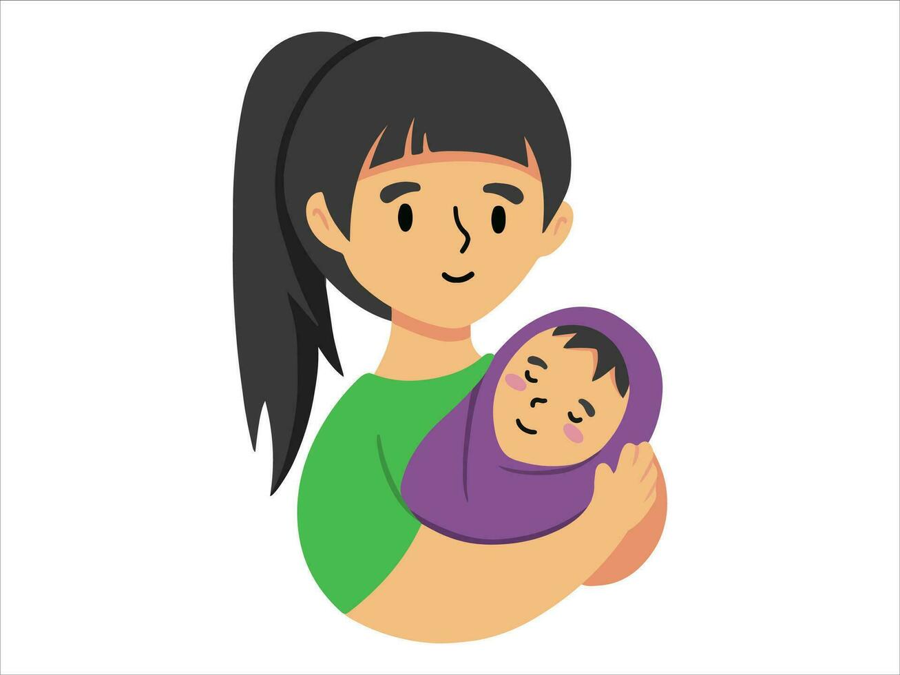 Hand drawn Mother day illustration vector