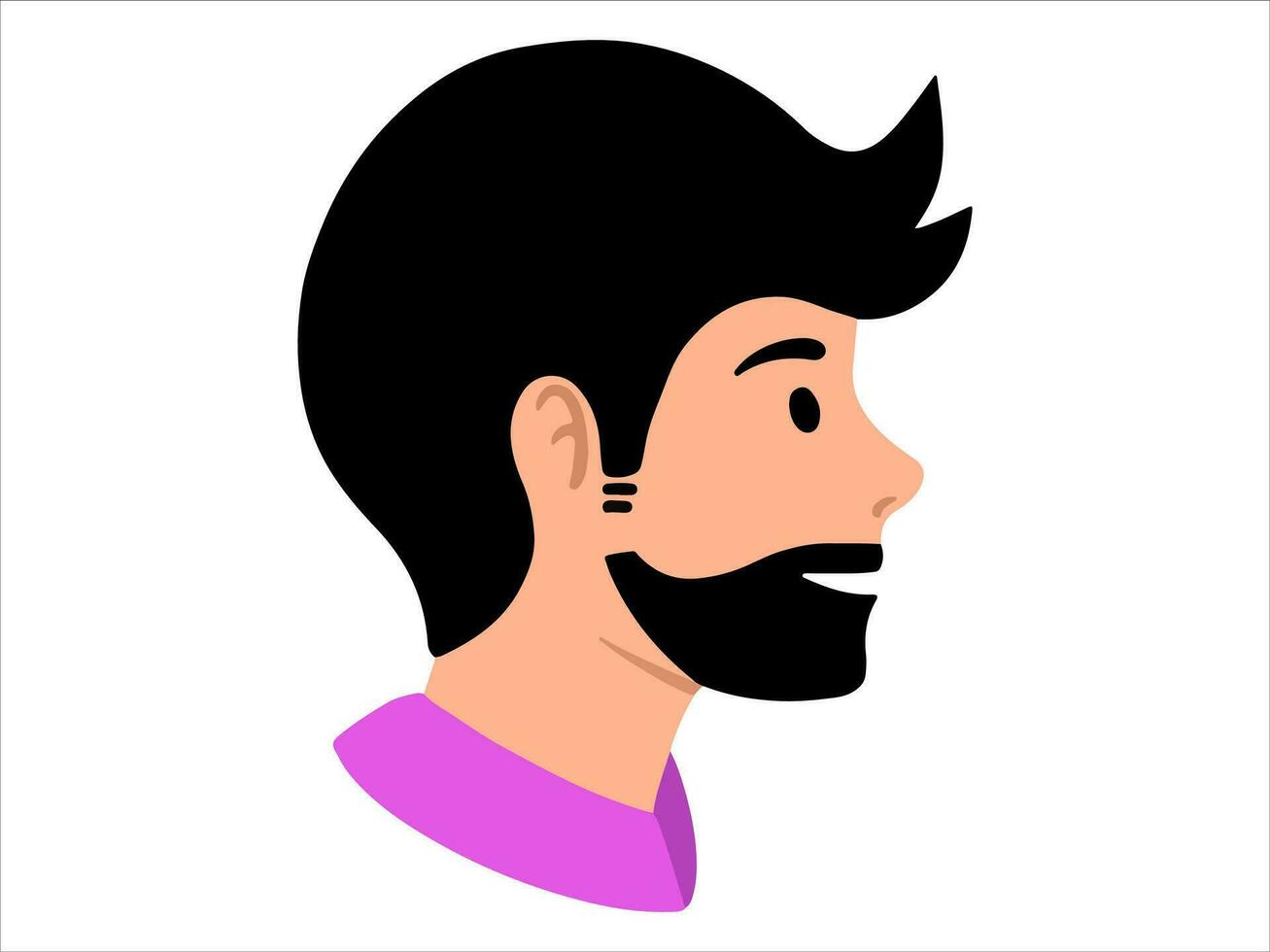 hombre personaje avatar icono ilustración vector