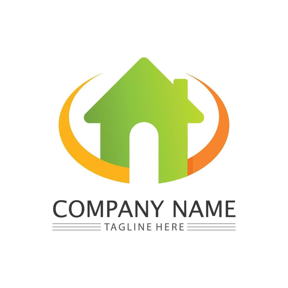 Building logo vector illustration design,Real Estate logo template, Logo symbol icon