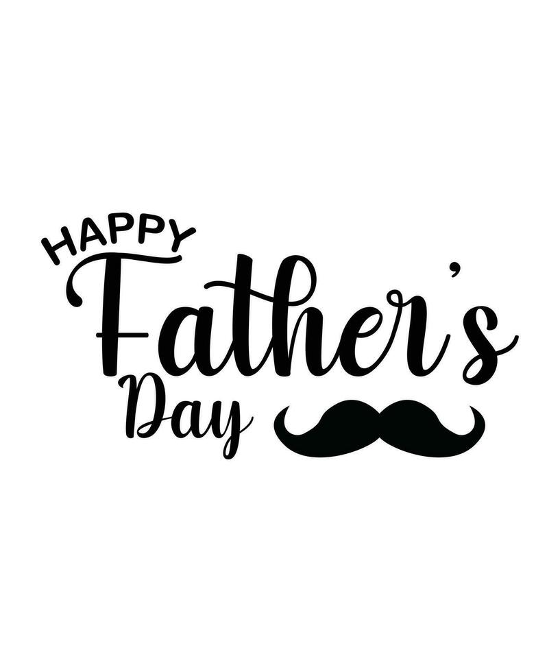 Happy fathers day vector text . Vintage typography lettering for greeting cards, banners, t-shirt design.