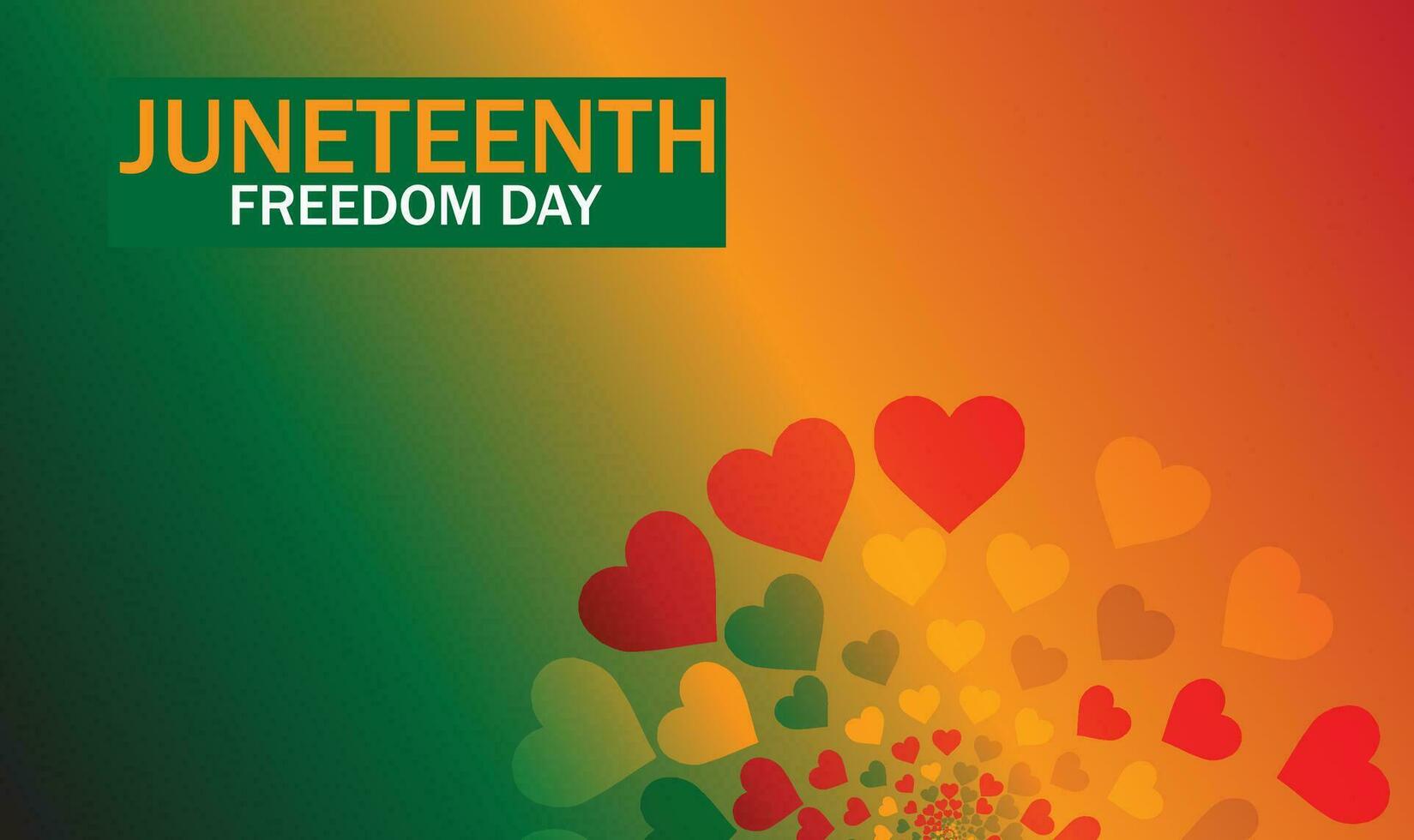 Juneteenth Freedom Day. African-American Independence Day vector