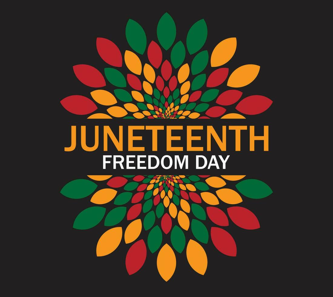 Juneteenth Freedom Day Background Design. Vector Illustration.