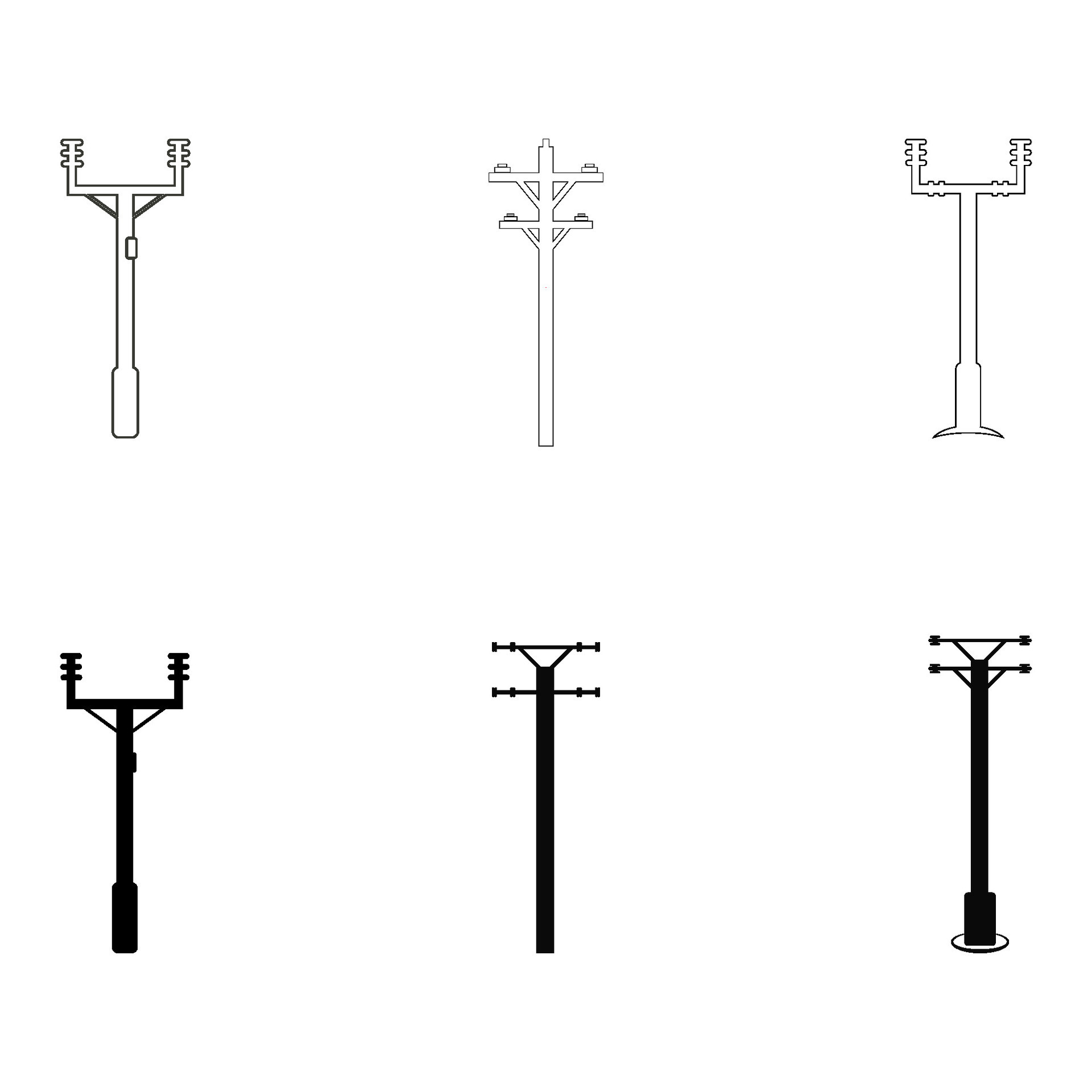 power pole icon vector illustration 24734114 Vector Art at Vecteezy