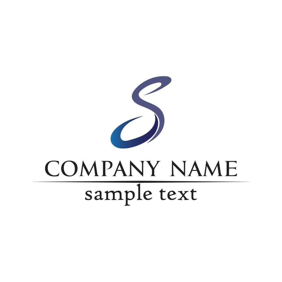 Business corporate letter S logo design vector design