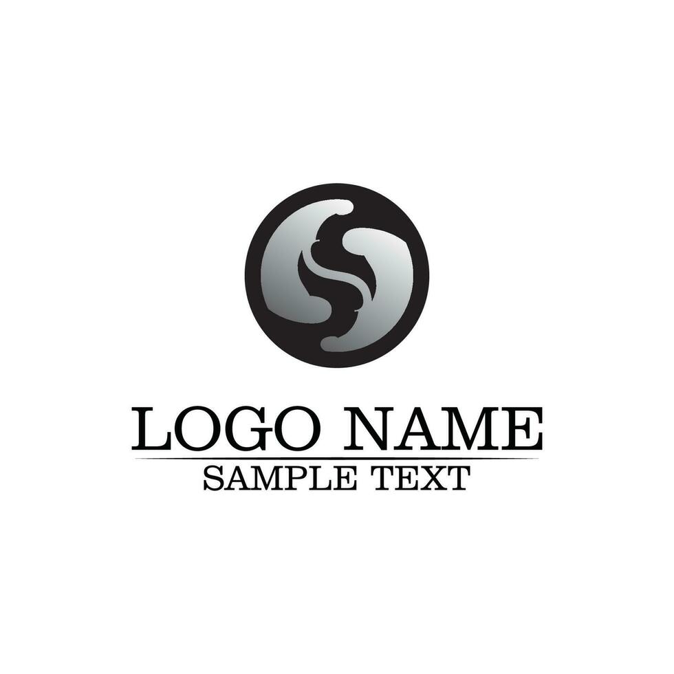 vector de diseño de logotipo de letra s corporativa empresarial