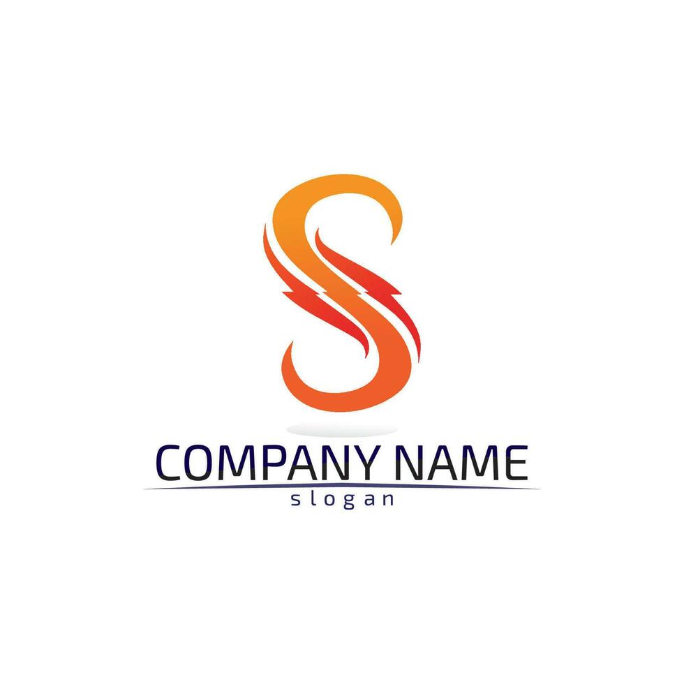 Business corporate letter S logo design vector design