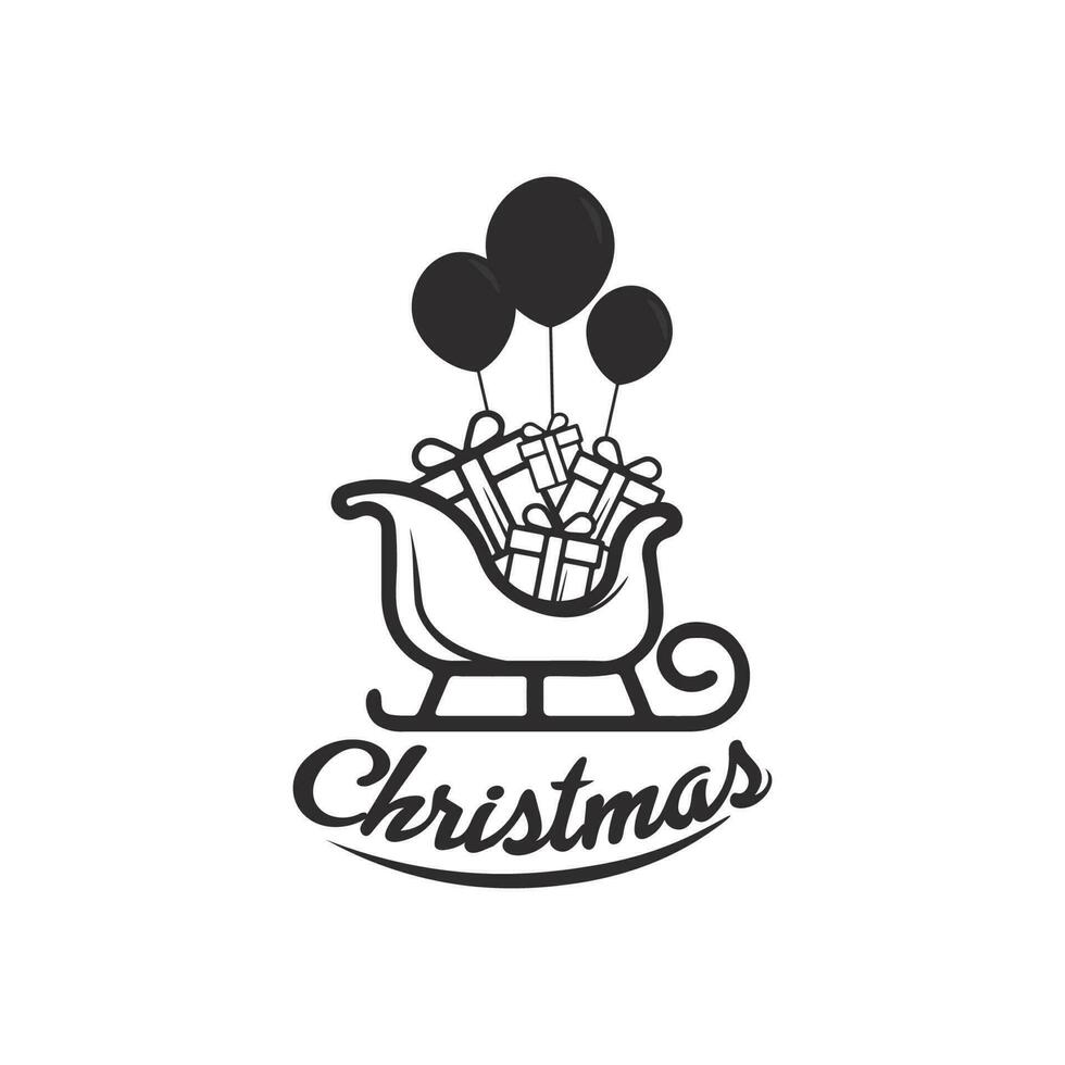 christmas logo and symbol illustration image icon vector design and symbol