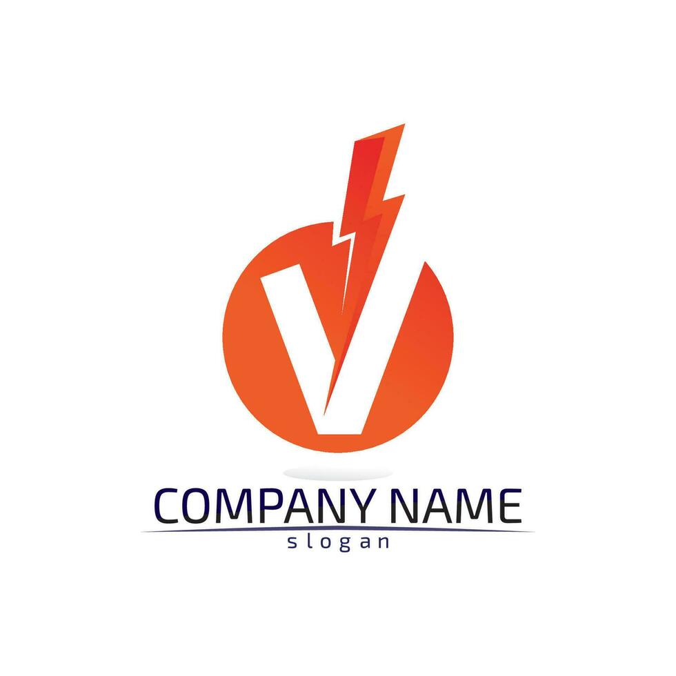 V letters business logo and symbols template vector