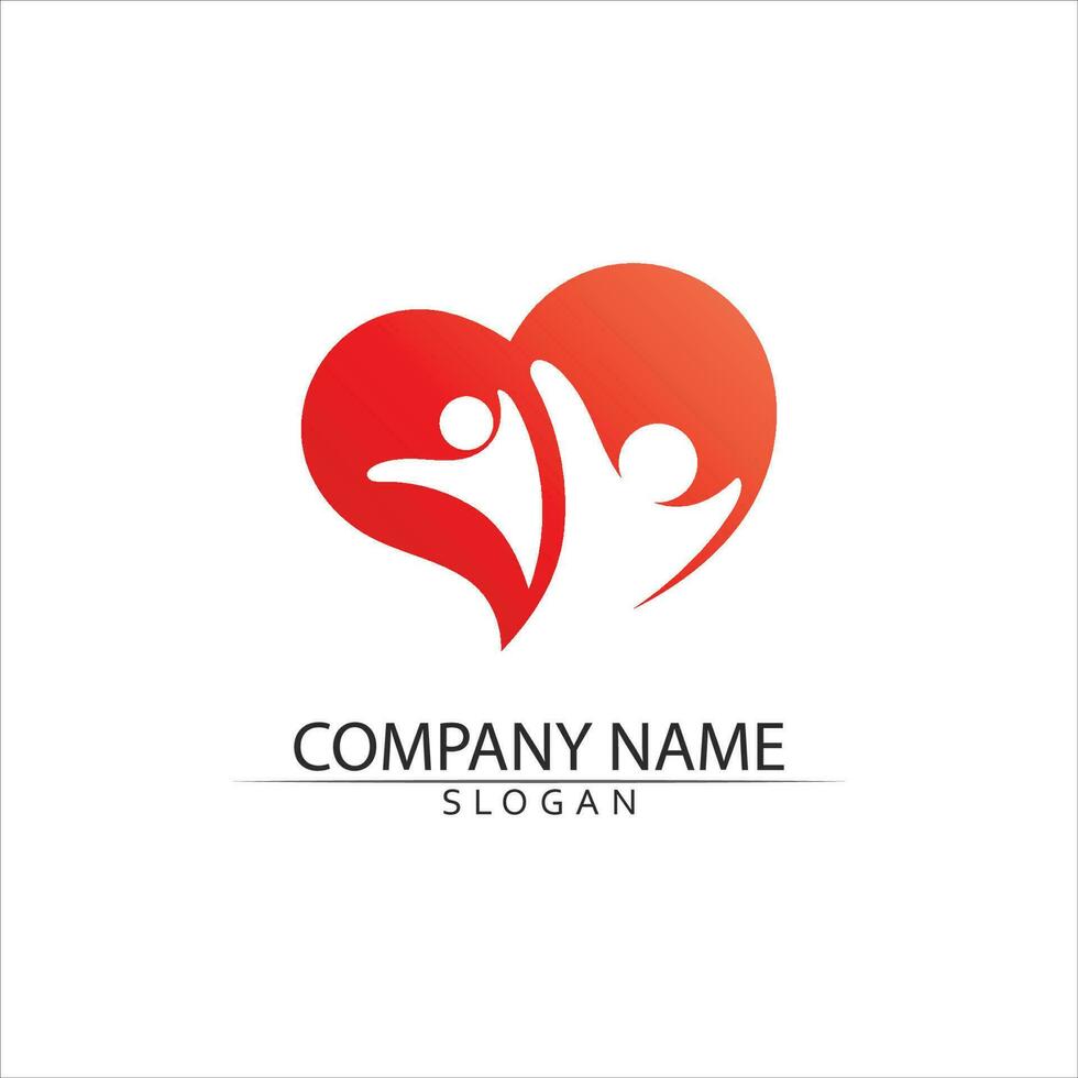 Human character logo sign vector