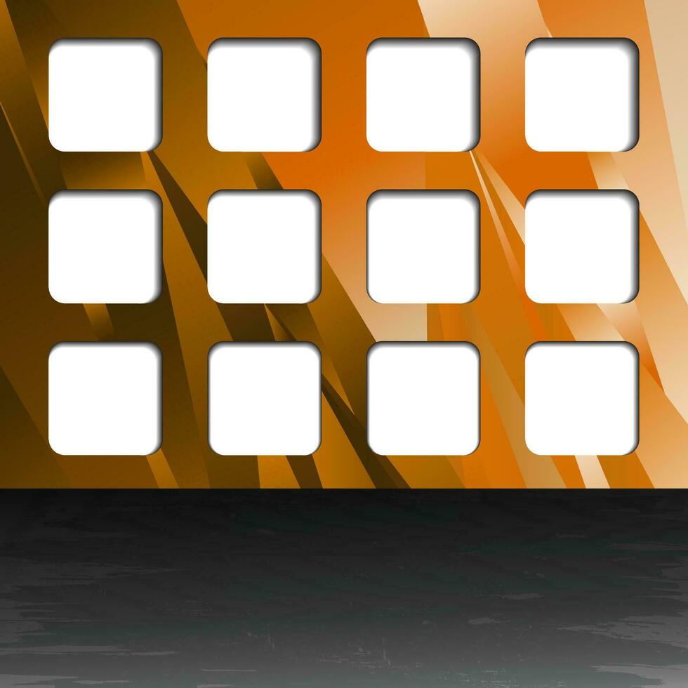 Collection of square photo frames vector