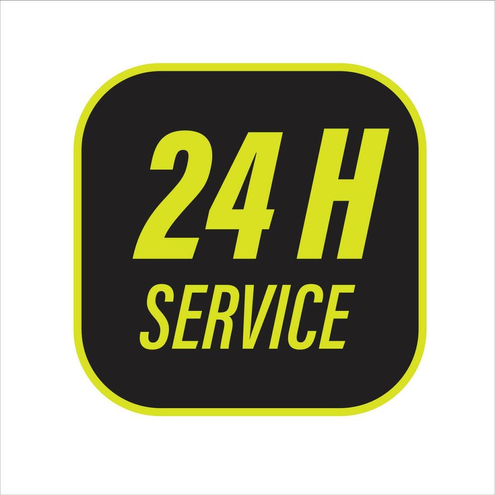 24 service icon vector