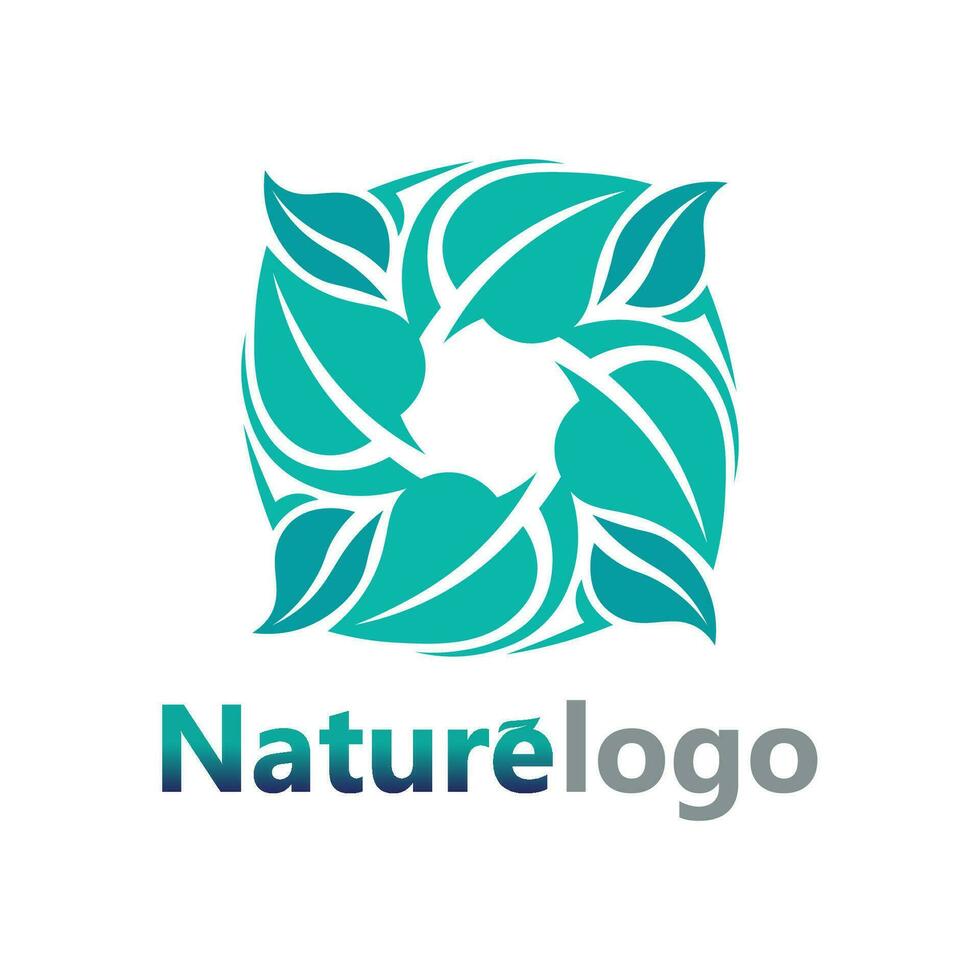 leaf logo design vector for nature symbol template editable,Green leaf logo ecology nature element vector icon.