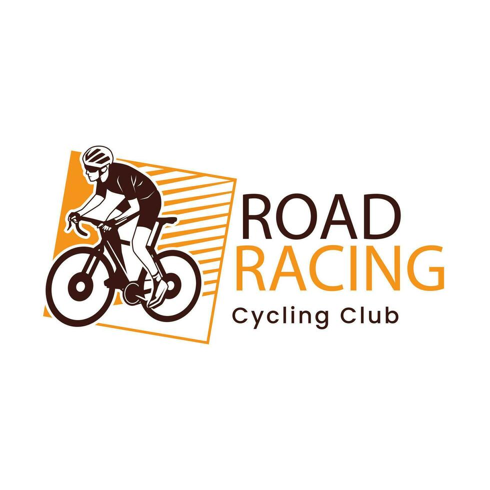 hand drawn bicycle logo template vector