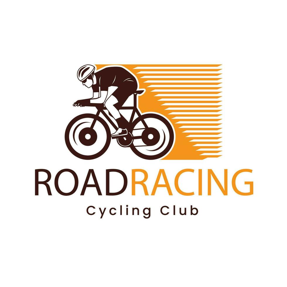 hand drawn bicycle logo template vector