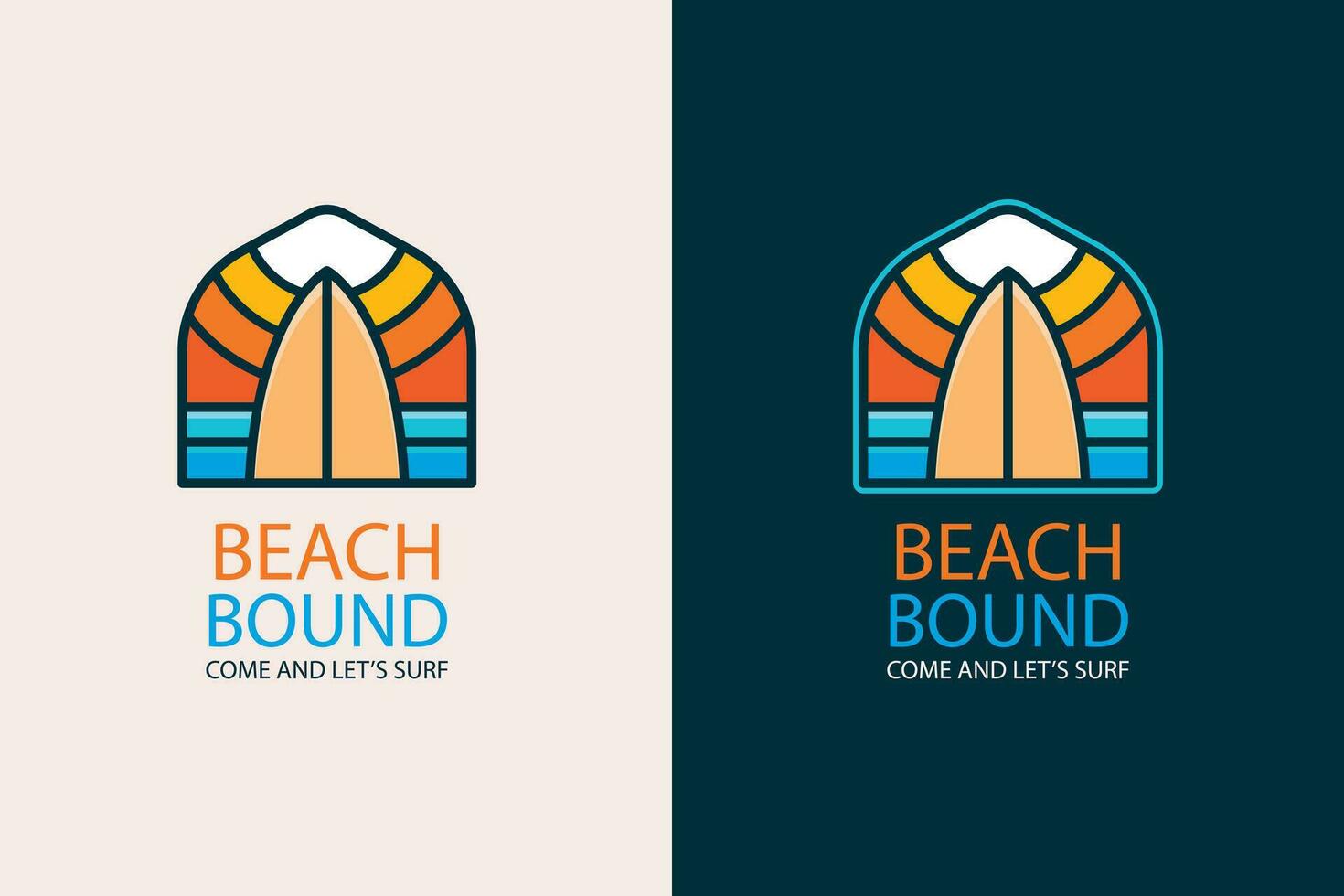 hand drawn summer camp logo badge template vector