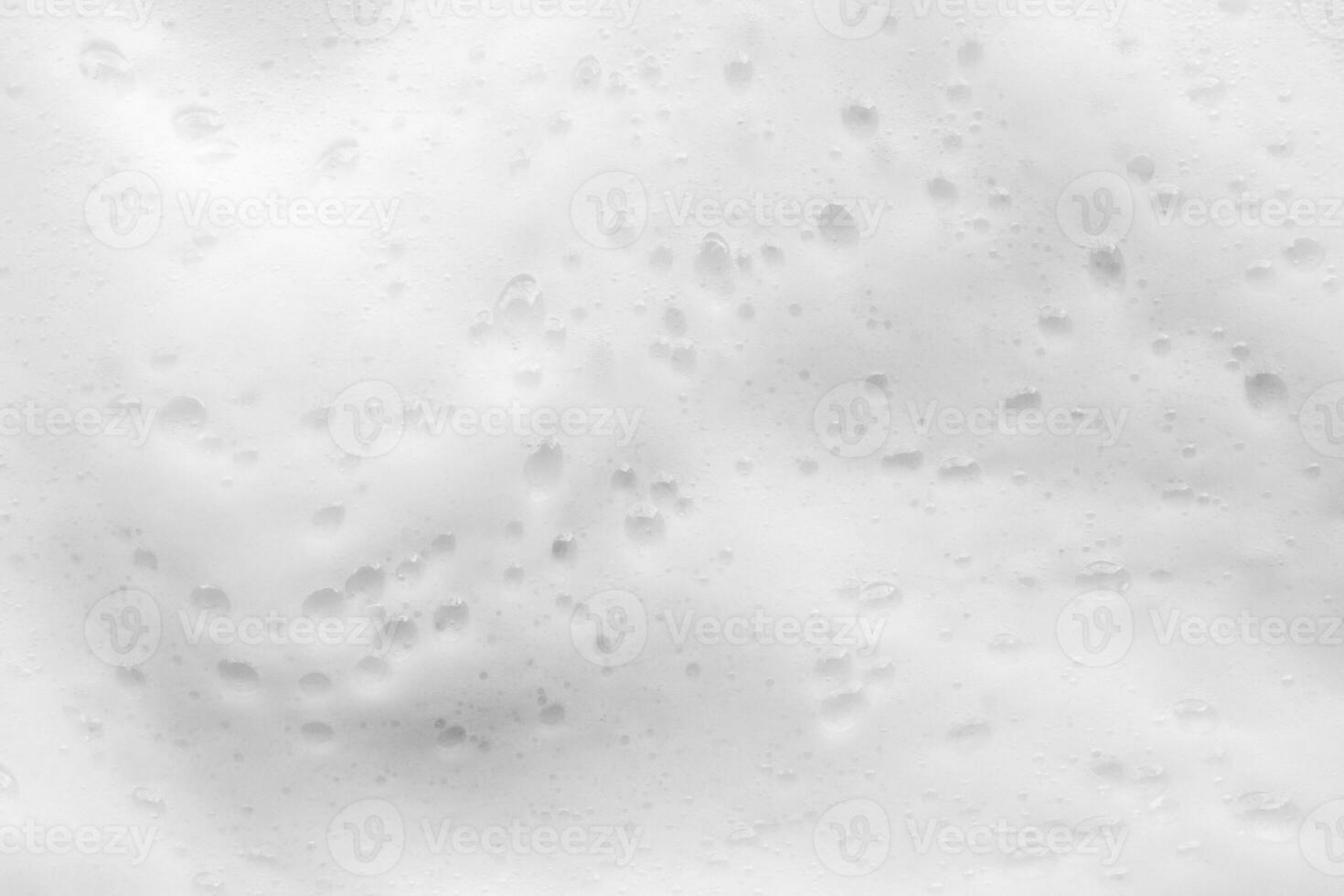 Abstract white soap foam bubbles texture background photo