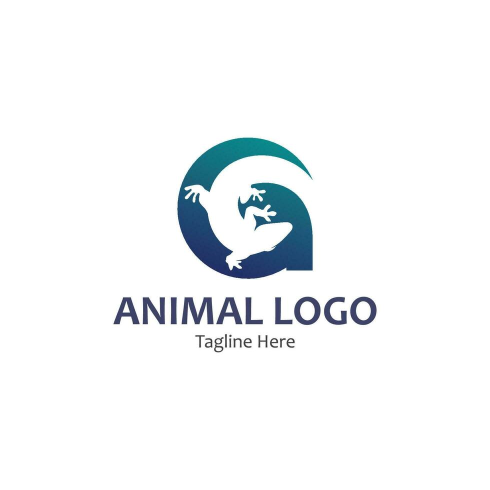 animal vector lizard salamander gecko crocodile and reptiles design logo