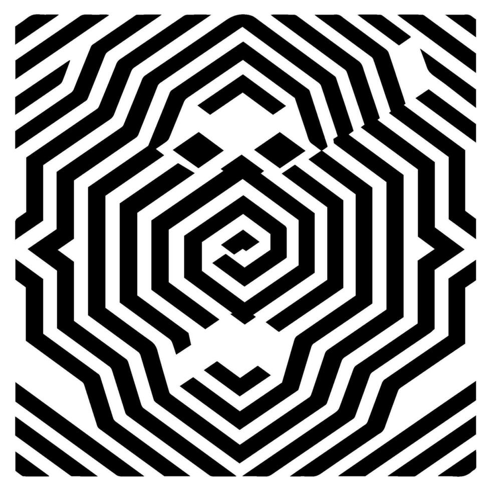 Geometric illusion abstract graphic design vector