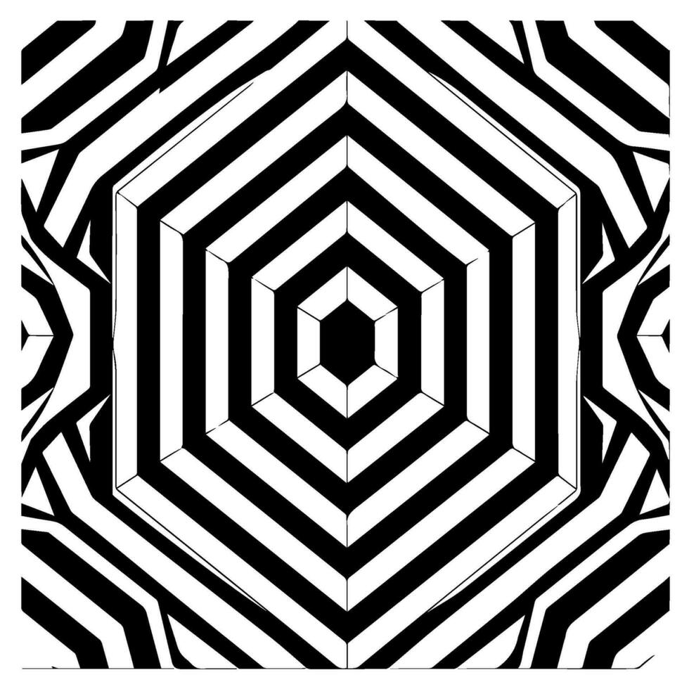 Geometric illusion abstract graphic design vector