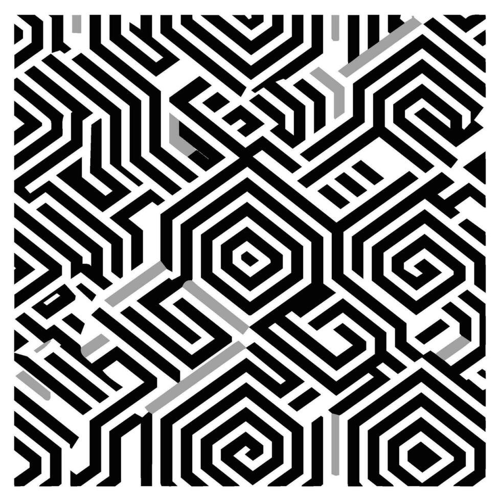 Geometric illusion abstract graphic design vector