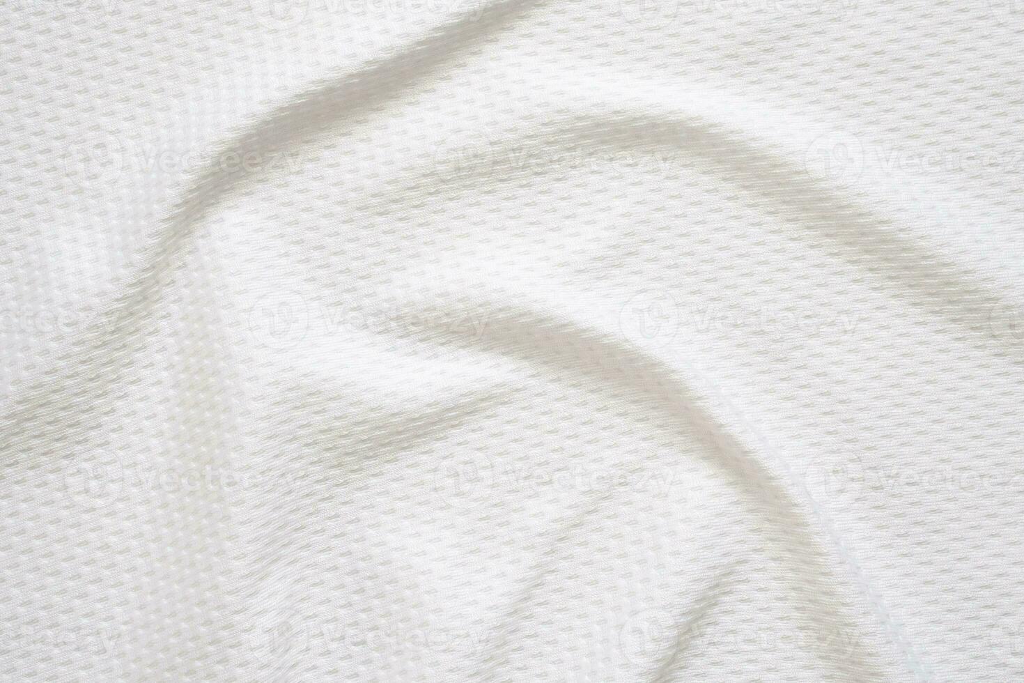 White sports clothing fabric football shirt jersey texture background photo