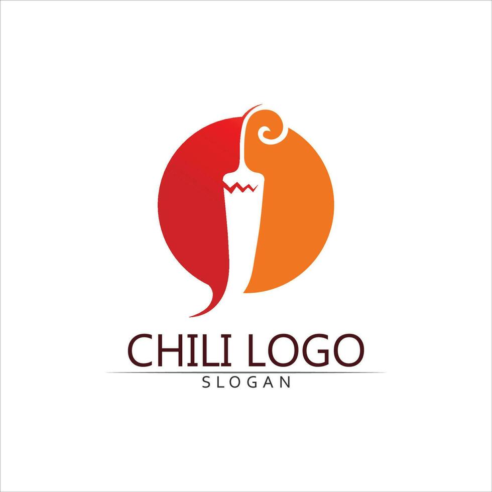 Red hot natural chili icon vector Illustration