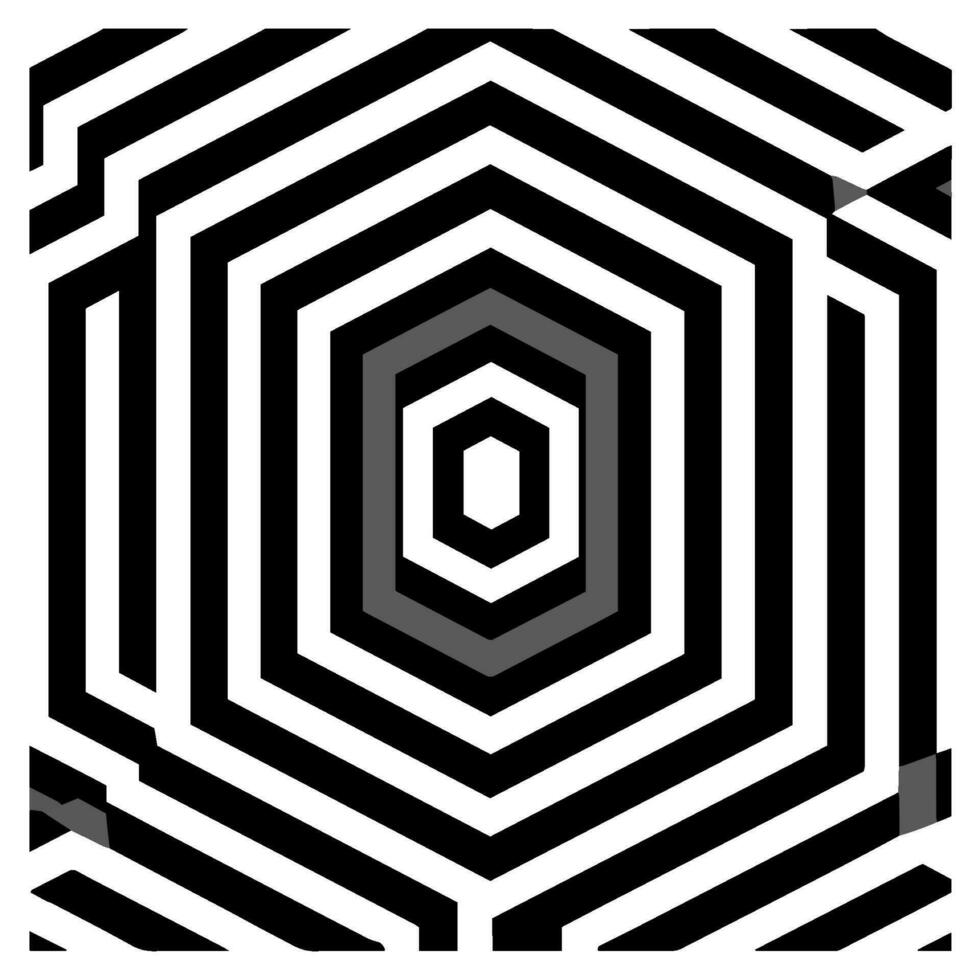 Geometric illusion abstract graphic design vector