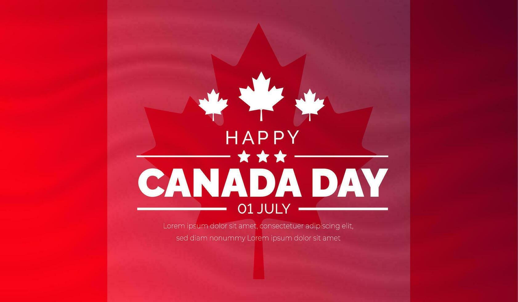 Happy Canada day background or banner design template celebrated in 1 July. Canada independence day background. vector
