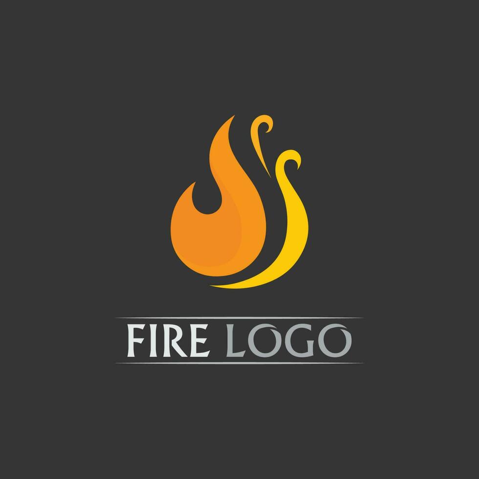 fuego logo e icono, elemento llameante caliente vector llama ilustración diseño energía, cálido, advertencia, signo de cocina, logo, icono, luz, potencia calor