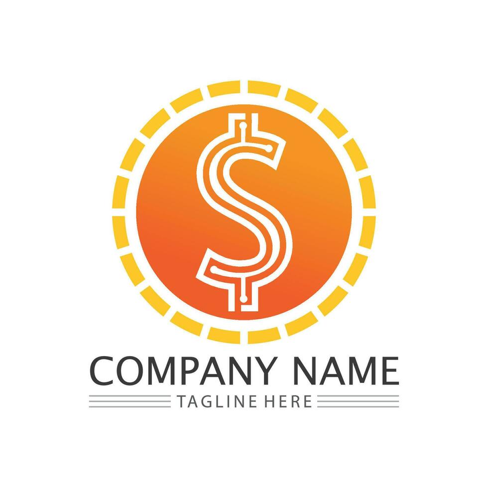 money logo and  icon design vector illustration