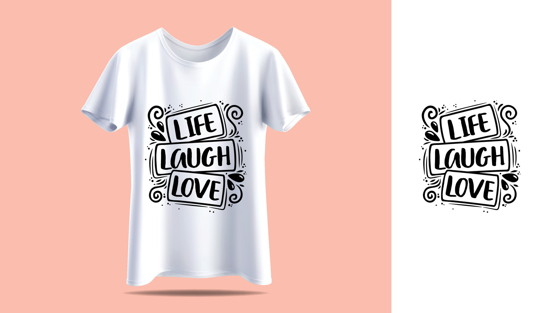 New Typography quotes t-shirt print vector with a white mockup 24740393 ...