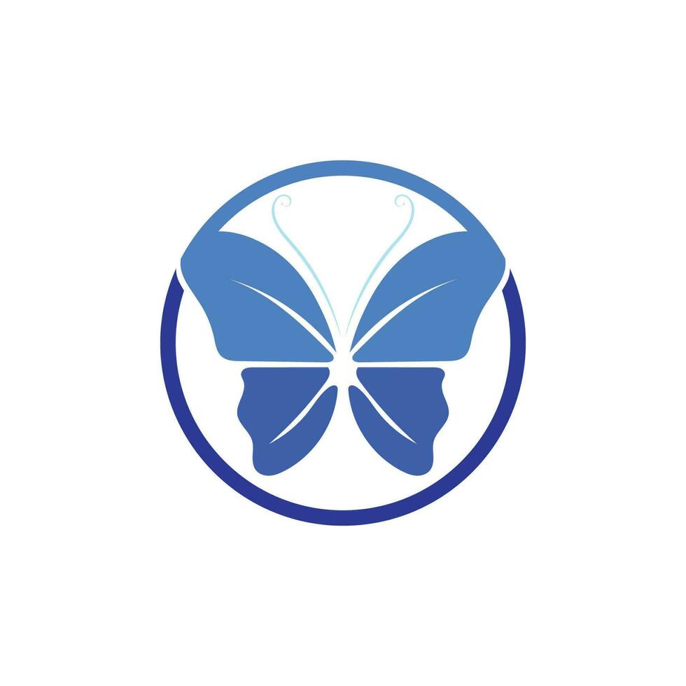 Vector Butterfly conceptual simple colorful icon Logo Vector Animal Insect