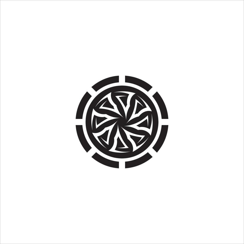 tribal, clásico, negro, étnico, tatuaje, icono, vector, ilustración, diseño, logotipo vector