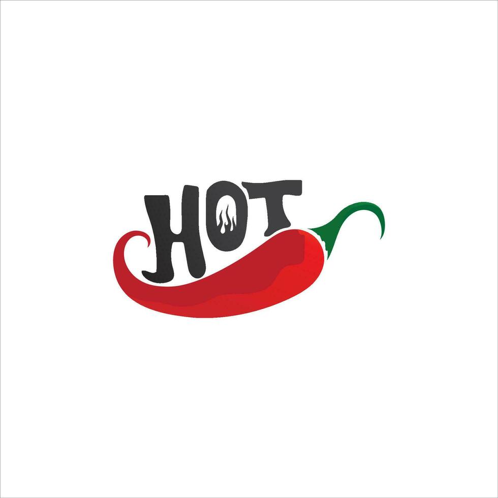 Red hot natural chili icon vector Illustration