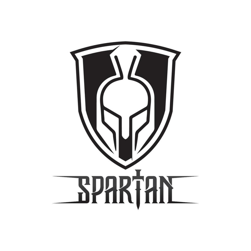 spartan and gladiator helmet logo icon designs vector