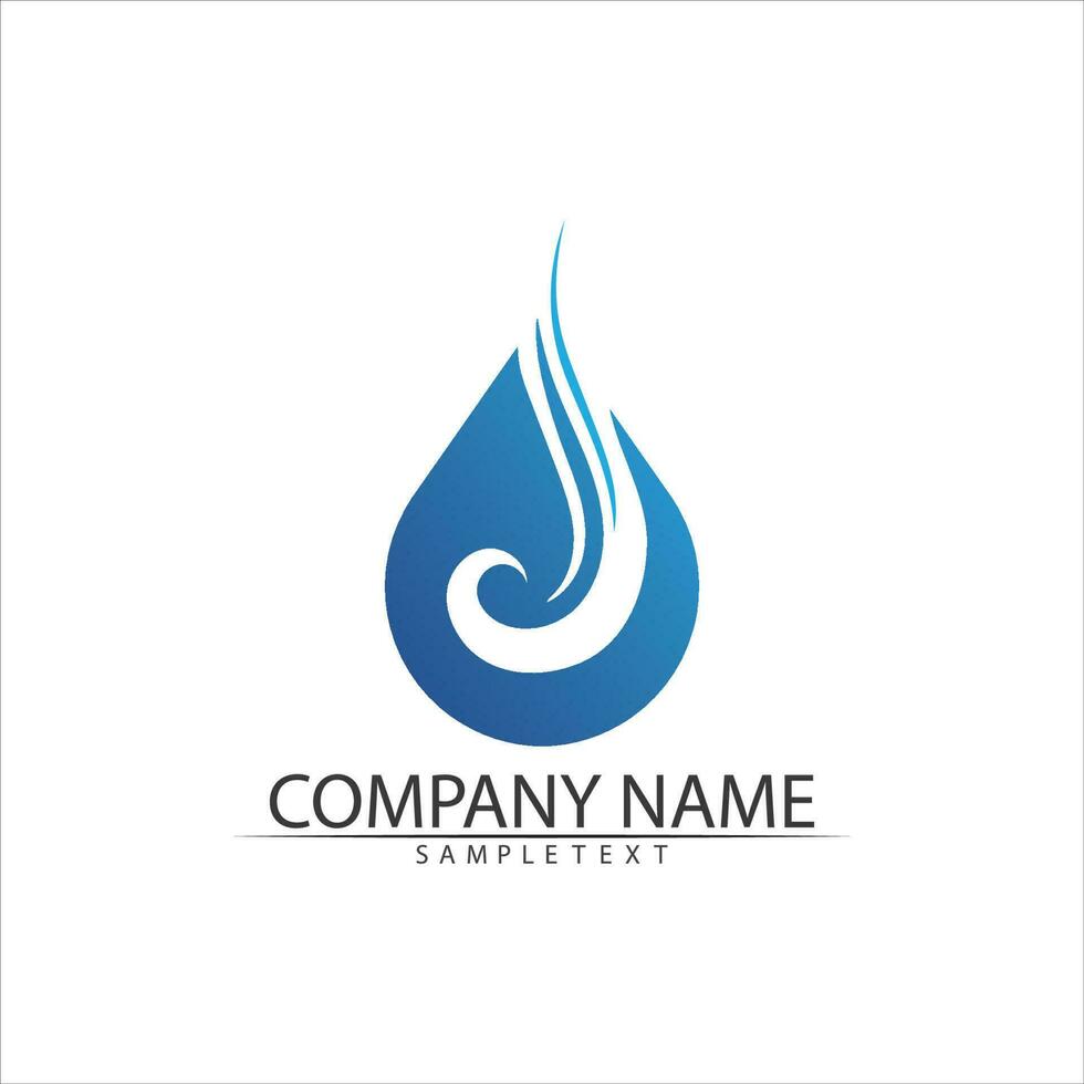 Water drop Logo Template vector