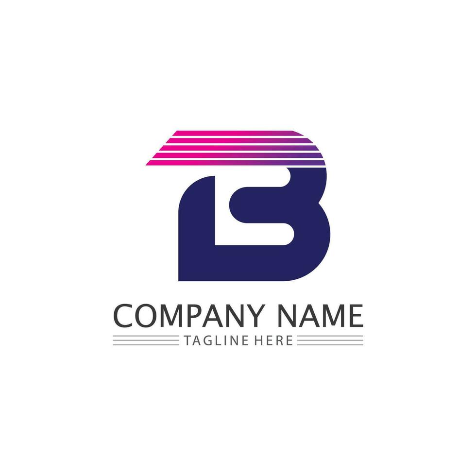 Letter b logo design with modern concept. Icon letter b vector illustration template