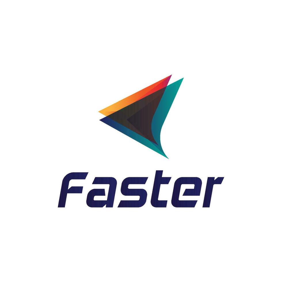 Faster Logo Template vector icon