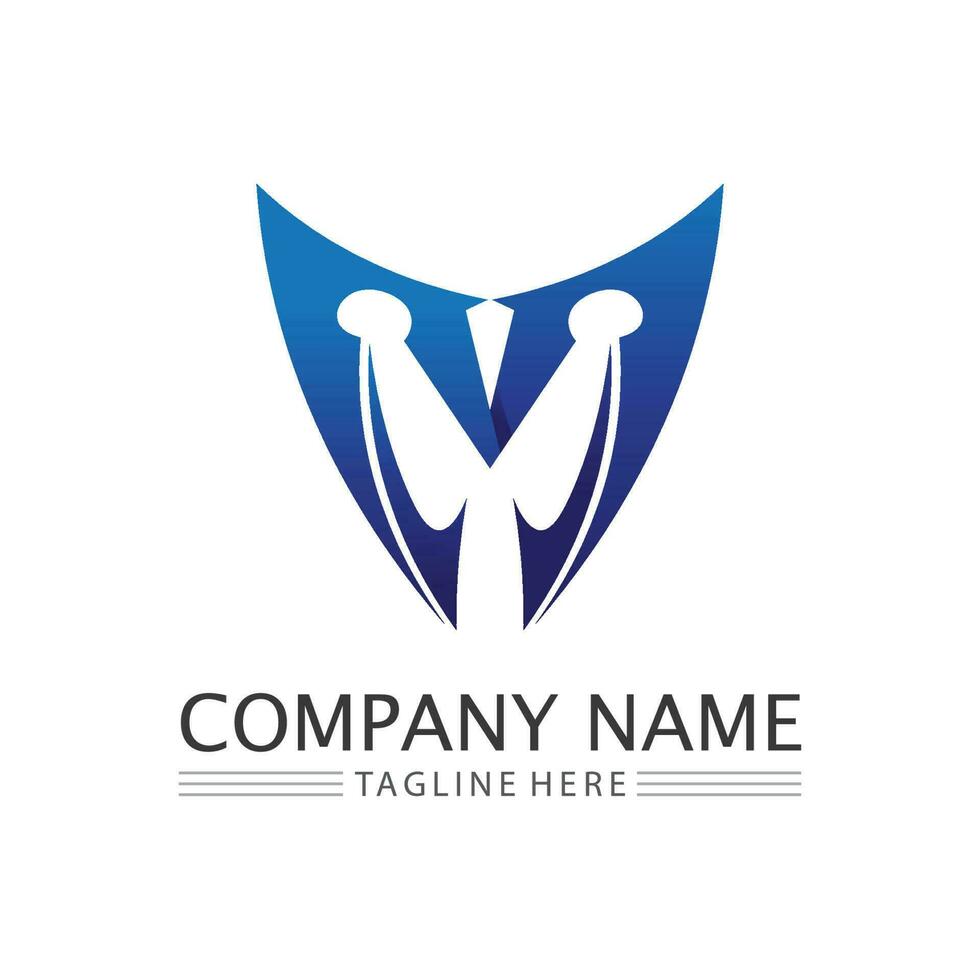M Letter Logo Template vector
