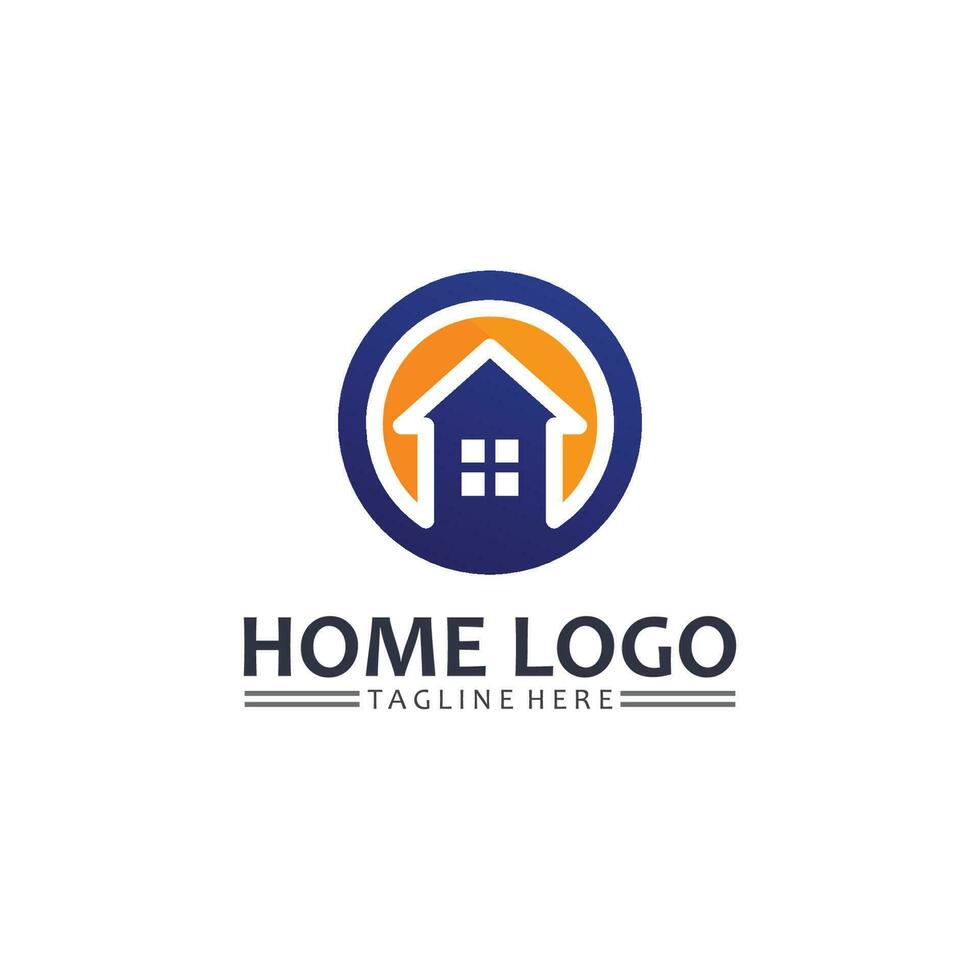 Home and house logo design vetor, logo , architecture and building, design property , stay at home estate Business logo, Construction Graphic, icon home logo vector