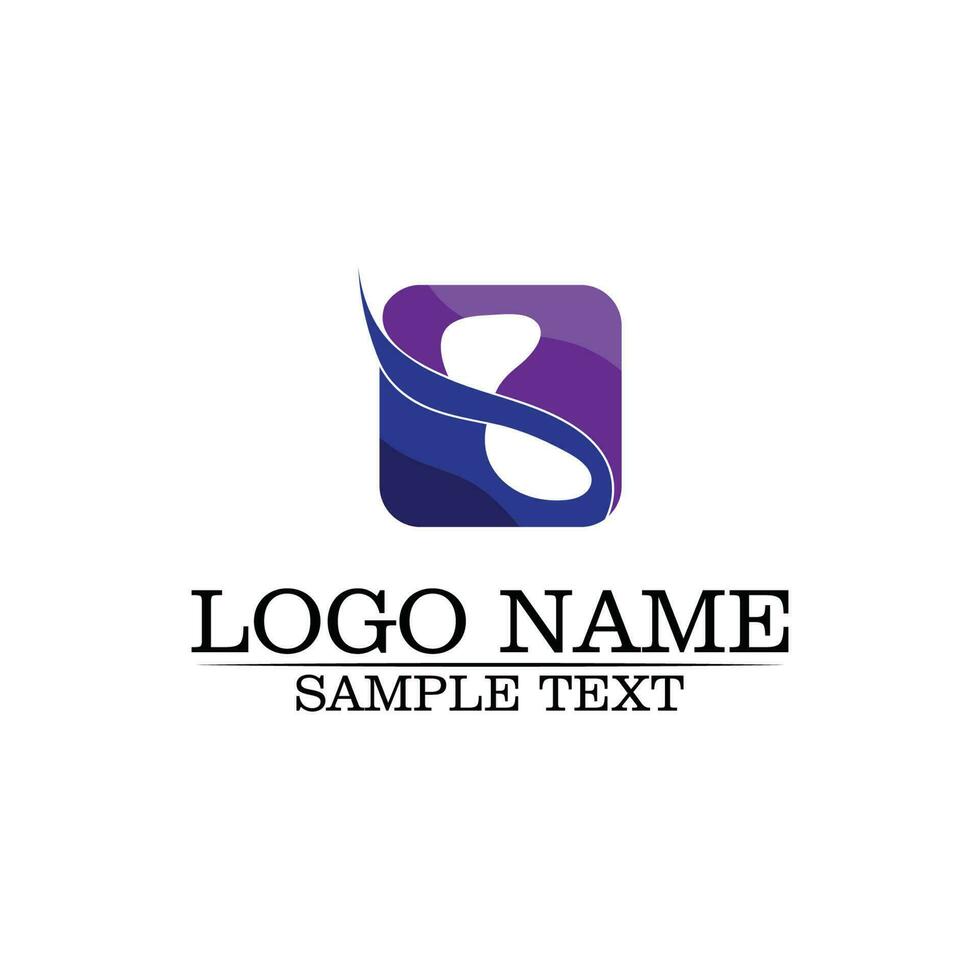 Business corporate letter S logo design vector design