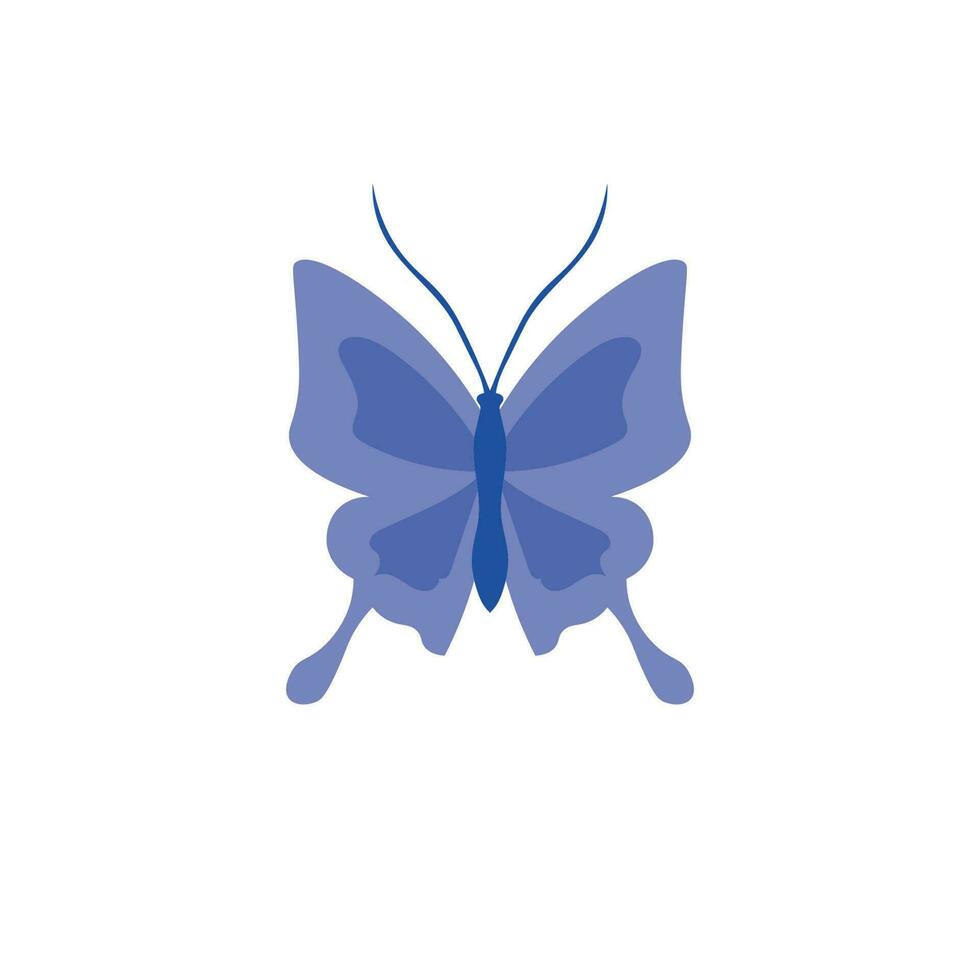 Vector Butterfly conceptual simple colorful icon Logo Vector Animal Insect